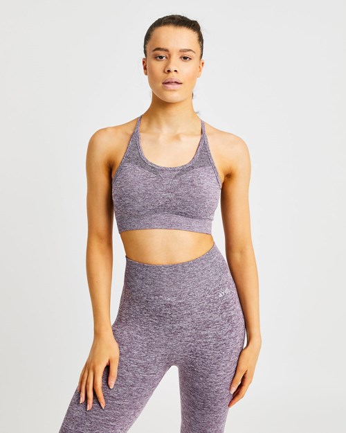 AYBL Motion Seamless Sports Bra Violette | AZNCIRP-31