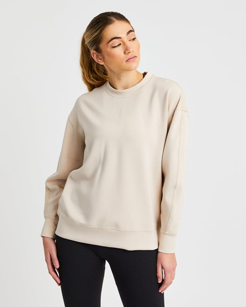 AYBL Oversized Jumper Blanche | WHSBZRA-90
