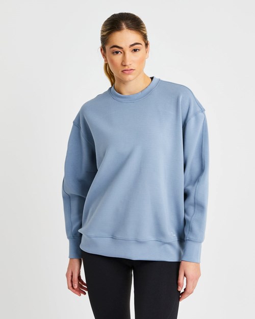 AYBL Oversized Jumper Bleu | SILEGJC-36