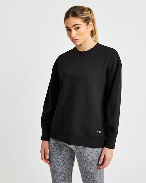 AYBL Oversized Jumper Noir | ZRJVWLS-64