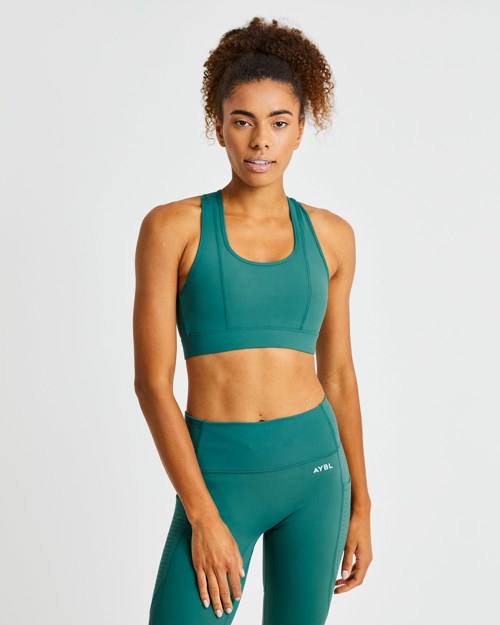 AYBL Pace Sports Bra Vert Foncé | PMJABDO-27