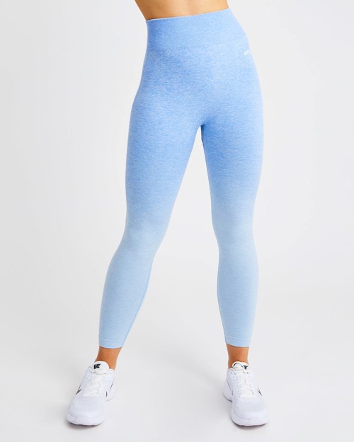 AYBL Pulse Ombré Seamless Leggings Bleu | EAJIWVZ-75