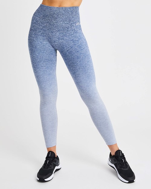 AYBL Pulse Ombré Seamless Leggings Bleu Marine | VFGIEPS-48