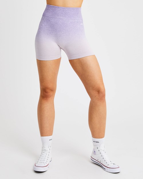 AYBL Pulse Ombré Seamless Shorts Lilac | SBGWMVY-65