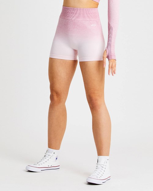 AYBL Pulse Ombré Seamless Shorts Rose | KADXWYL-82