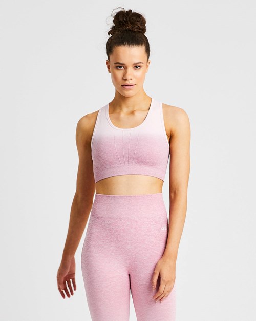 AYBL Pulse Ombré Seamless Sports Bra Rose | JPTXOHI-39