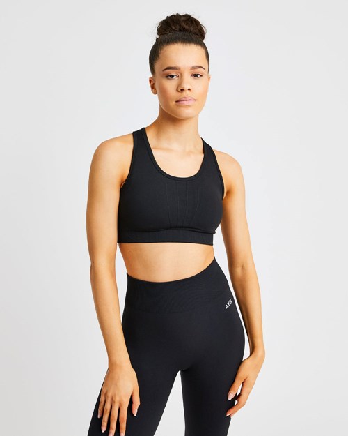 AYBL Pulse Seamless Sports Bra Noir | HSAIMJG-09