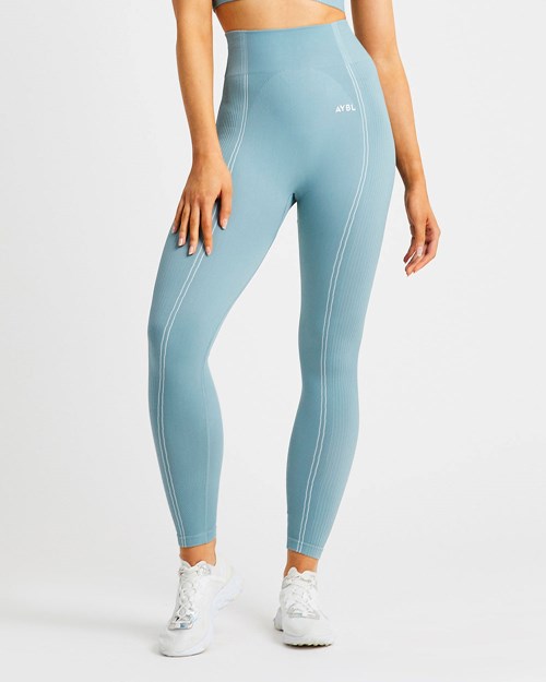 AYBL Reflex Seamless Leggings Teal | LCFYNBQ-69