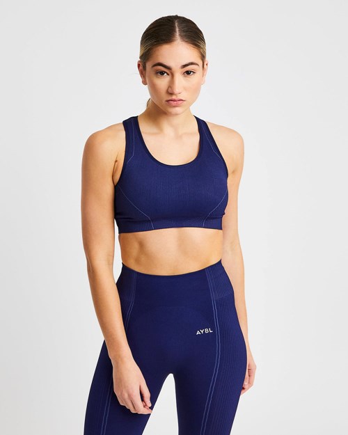 AYBL Reflex Seamless Sports Bra Bleu Royal Bleu | RGNMBFK-95