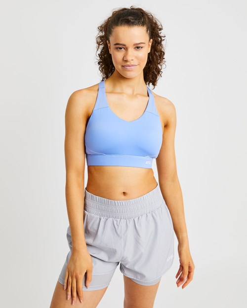 AYBL Sportive Open Back Sports Bra Bleu | APLMWTJ-30