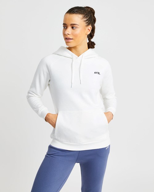AYBL Staple Hoodie Blanche | ESMNXLK-92
