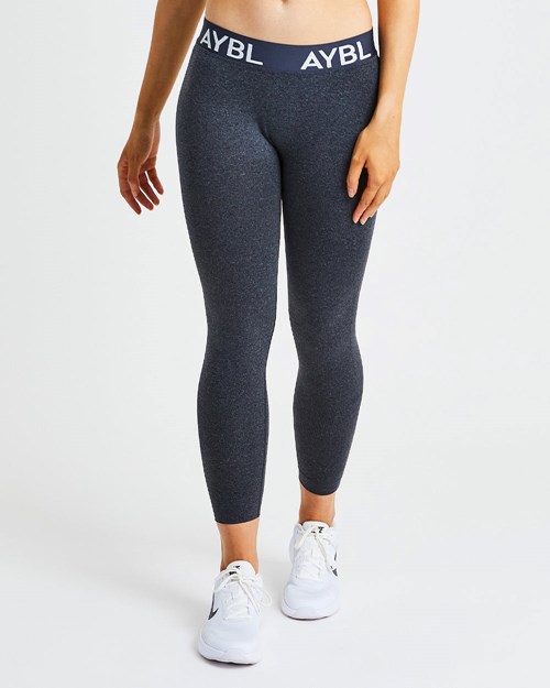 AYBL Staple Seamless Low Rise Leggings Noir | FECRSJA-84