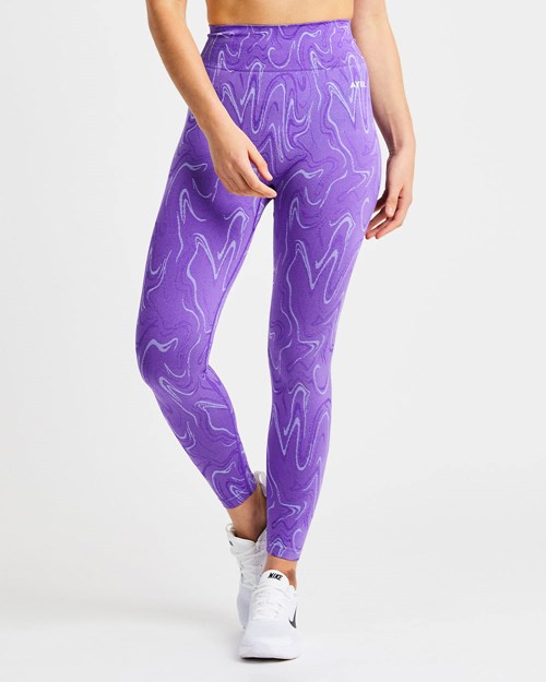 AYBL Velocity Seamless Leggings Violette | WCDQMIN-43