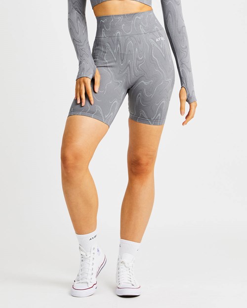 AYBL Velocity Seamless Shorts Grise | JWQNHSP-02