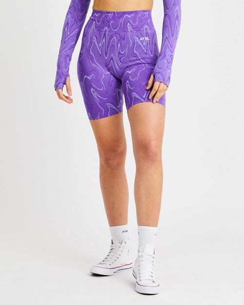 AYBL Velocity Seamless Shorts Violette | HEKJFPA-86