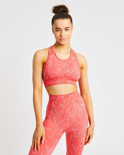 AYBL Velocity Seamless Sports Bra Corail | HTGFDKI-74